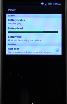 Fast boot option on HTC One X