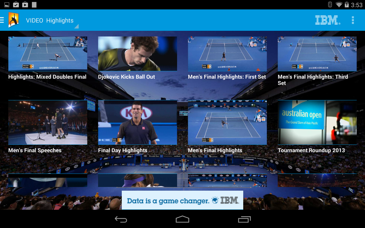 Australian Open 2014 Official App for Android