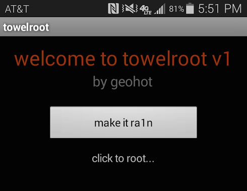 towelroot - root for verizon galaxy s5