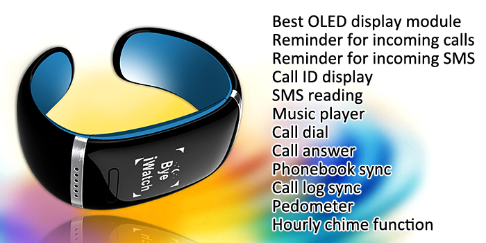 L12S-OLED-Bluetooth-Bracelet-Watch-Sample-Image