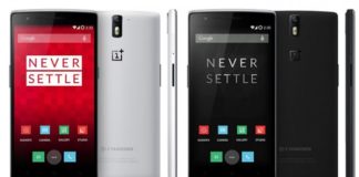 OnePlus One Android Phone in Black and White Colors